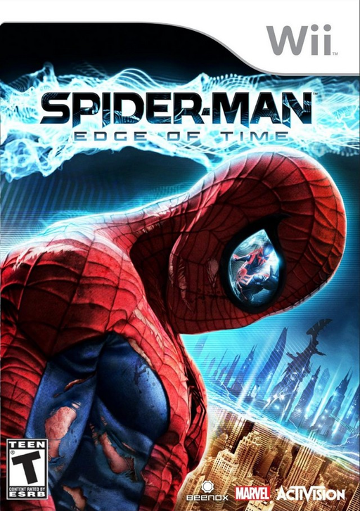 Spiderman: Edge of Time box art for Wii